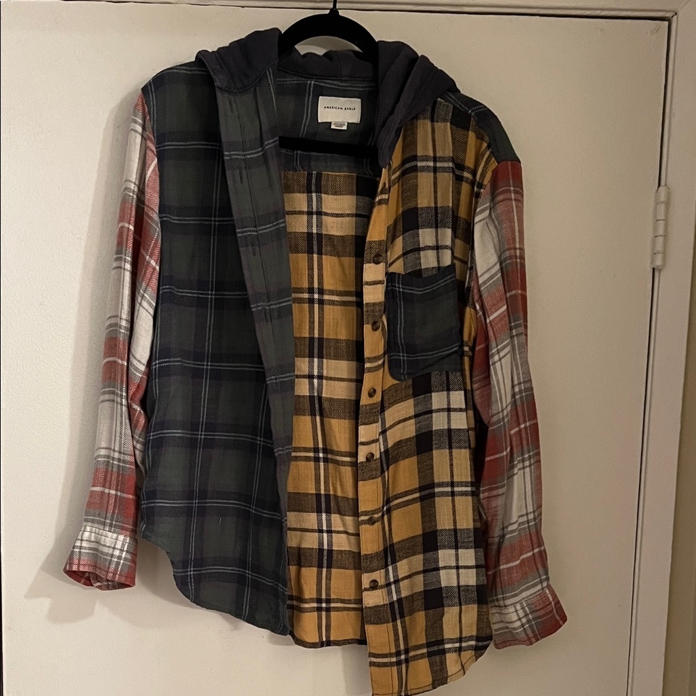 American Eagle Oversized Plaid Shirt